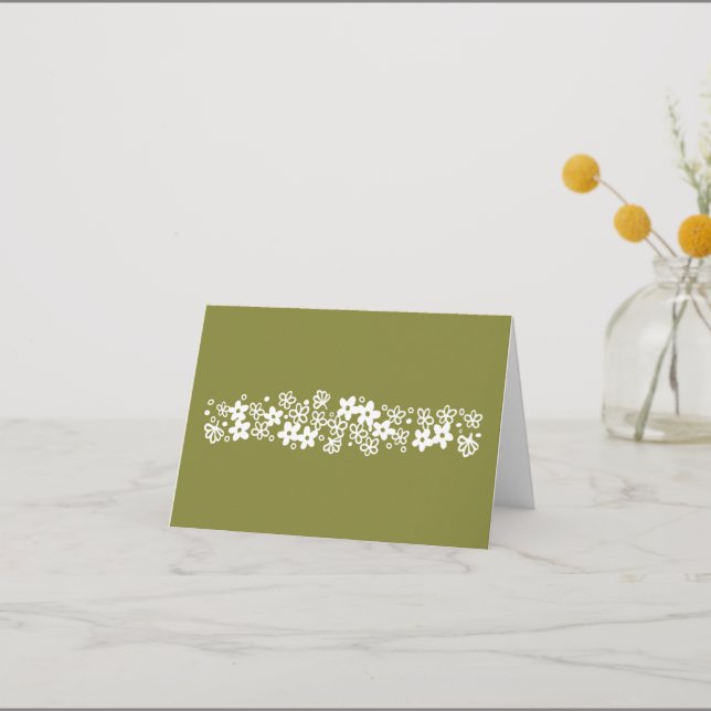 Pyrex Crazy Daisy Notecard  (Front)