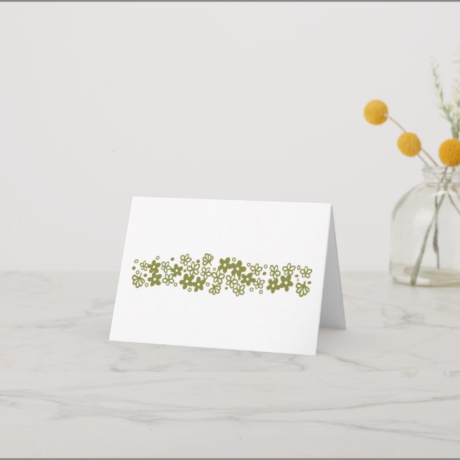 Pyrex Crazy Daisy Notecard - White (Front)