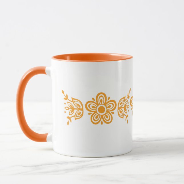 Pyrex Design Butterfly Gold Pattern Mug (Left)