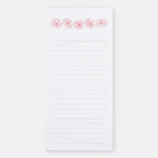 Pyrex Pink Daisy Magnetic Notepad