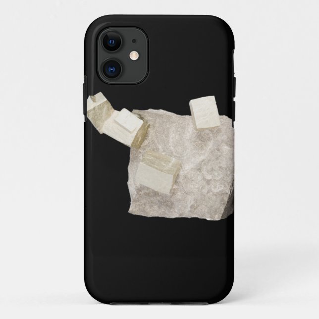 Pyrite Crystals in Shale Case-Mate iPhone Case (Back)