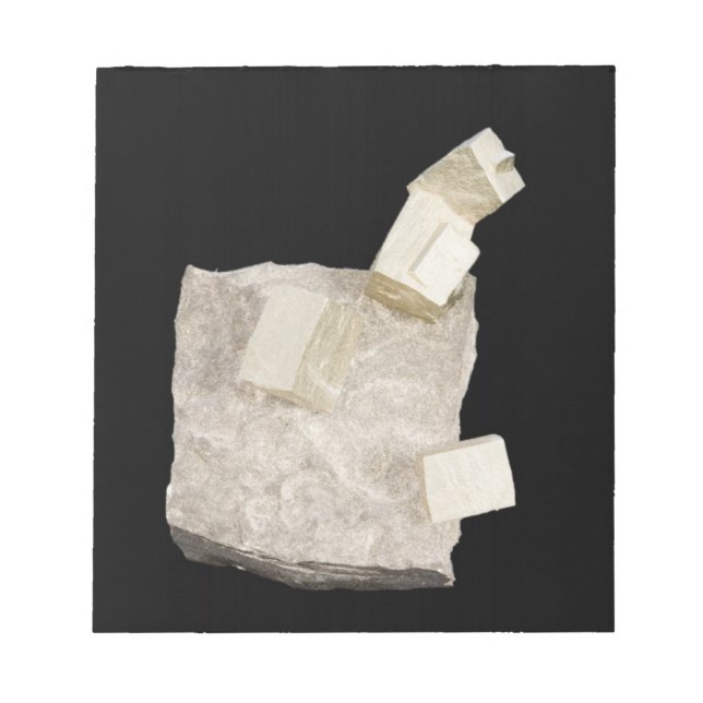 Pyrite Crystals in Shale Notepad (Front)