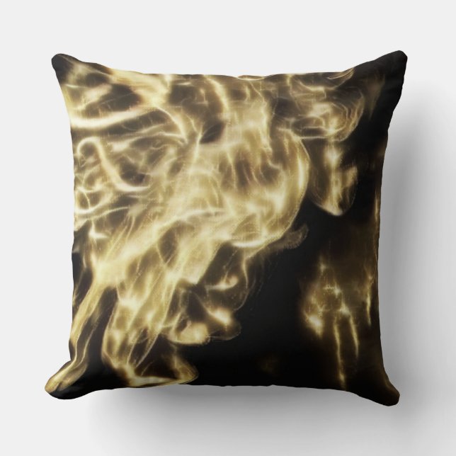 Pyroclastic Glow Throw Pillow (Front)