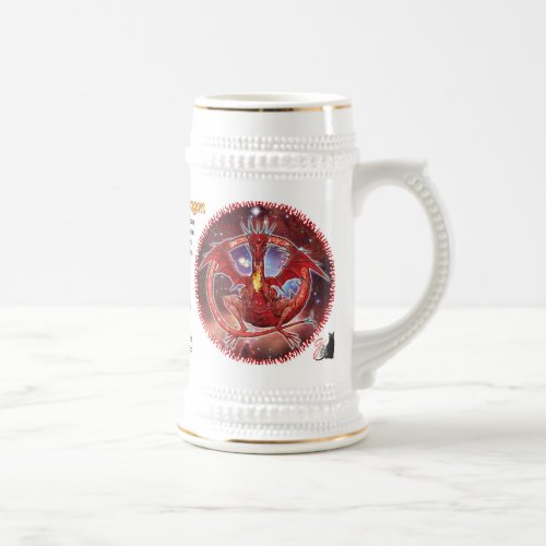 Pyrope Cosmic Dragon Beer Stein