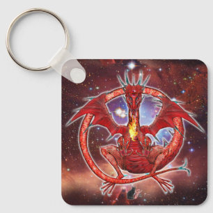 Pyrope Cosmic Dragon  Keychain