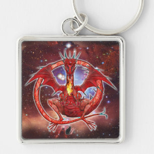 Pyrope Cosmic Dragon Keychain