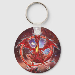 Pyrope Cosmic Dragon  Keychain