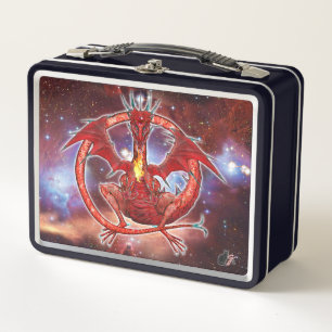Pyrope Cosmic Dragon Metal Lunch Box