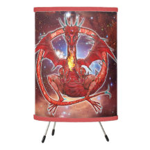 Pyrope Cosmic Dragon Tripod Lamp