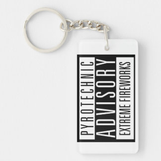 Pyrotechnic Advisory - Extreme Fireworks Keychain