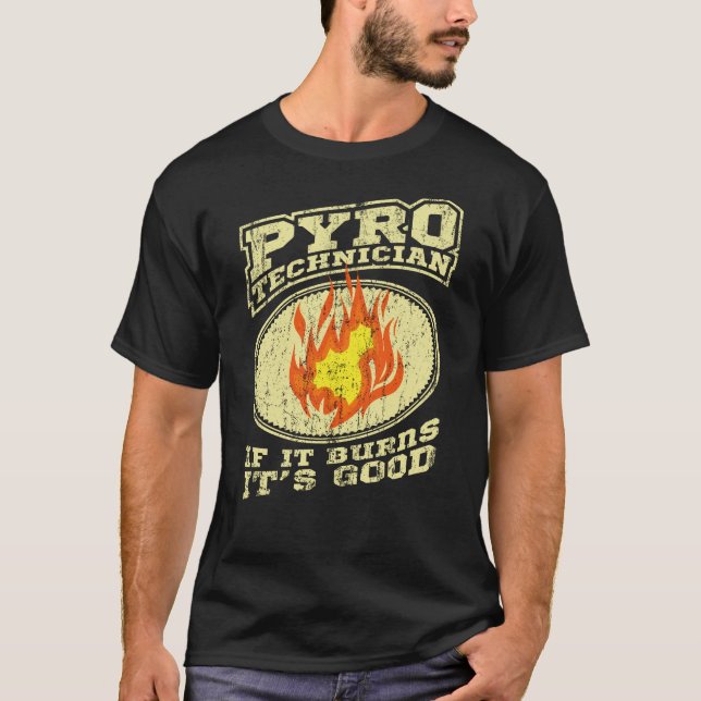 Pyrotechnician Crew Pyrotechnics Fireworks Pyro T-Shirt (Front)
