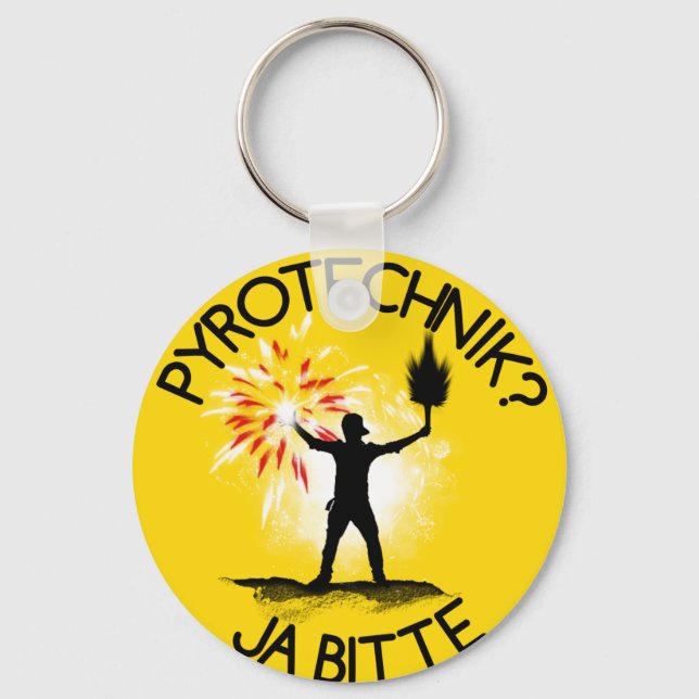 Pyrotechnik? Ja bitte! Keychain (Front)