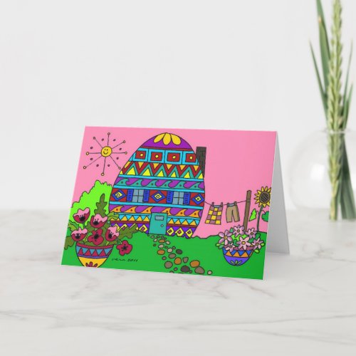 Pysanka House Holiday Card