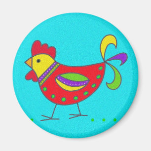 Pysanka Symbol: Hen Magnet