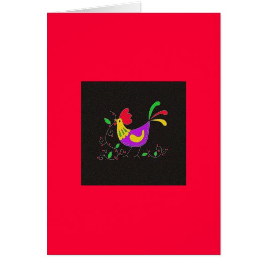 Pysanka Symbol: Rooster Cards (Front)