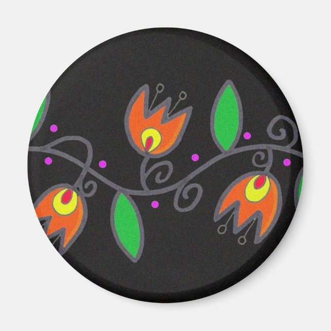 Pysanka Symbol: Vine Magnet (Front)