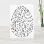 Pysanki Card to Color 4