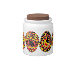 Pysanki Easter Eggs Candy Jar