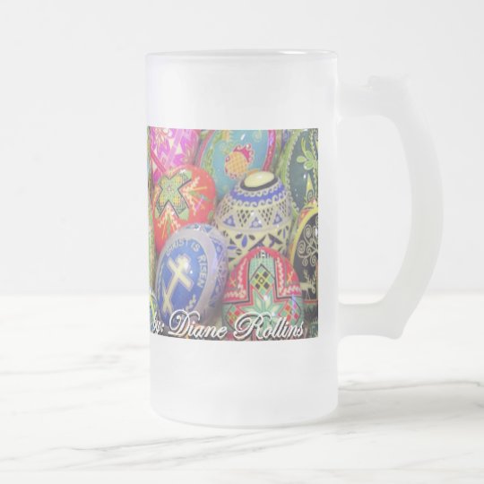 pysanky 150z frosted mug - Customized