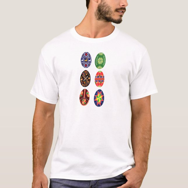 Pysanky Ukrainian Easter eggs T-Shirt (Front)
