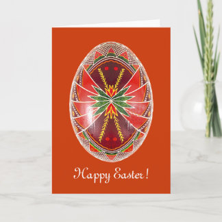 Pysanky Ukrainian Painted Egg Easter Card