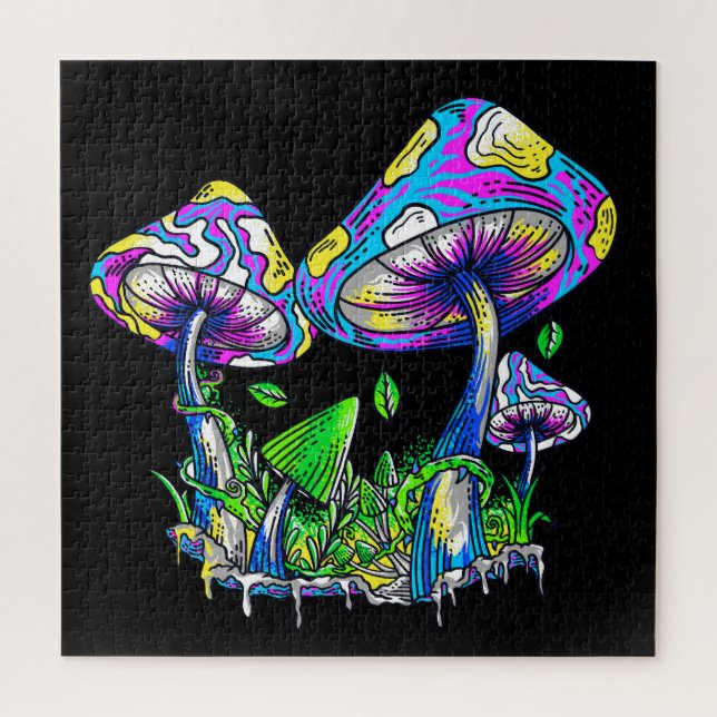 Pyschedelic Mushrooms  Jigsaw Puzzle (Vertical)