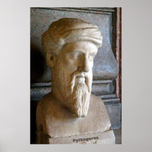 Pythagoras / Greek Philosopher / Poster
