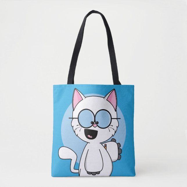 Pythagoras the Cat Tote Bag (Front)
