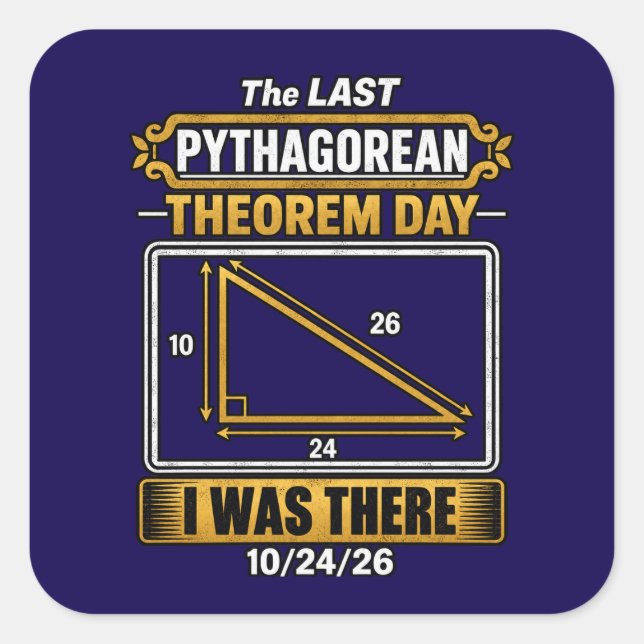 Pythagorean Theorem Day Stickers (Front)