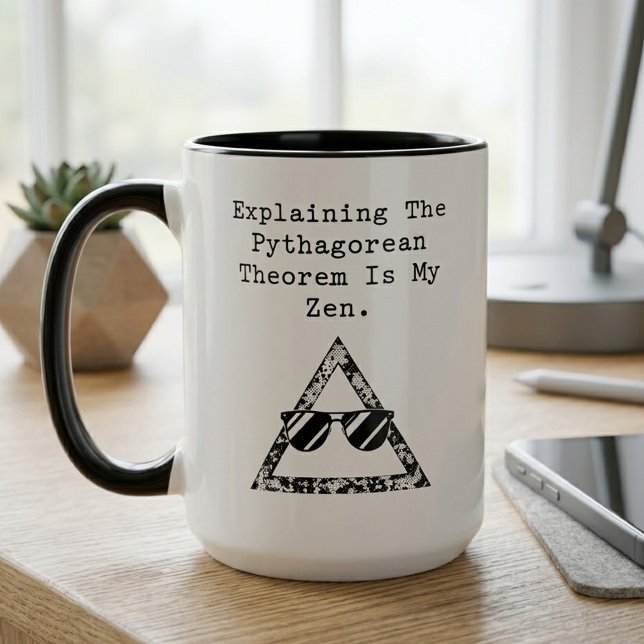 Pythagorean Theorem Is My Zen Math Guru Mug (Creator Uploaded)