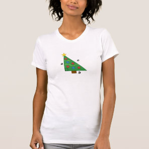 Pythagorean Theorem Right Triangle Christmas T-Shirt