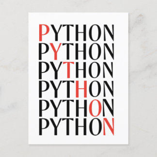 Python Announcement Postcard