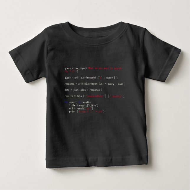 Python Baby T-Shirt (Front)