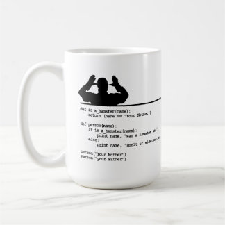Python Code-Your mother was a hamster Coffee Mug