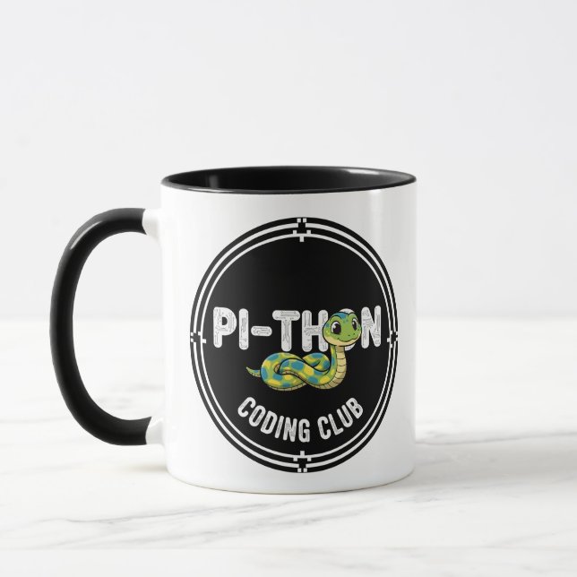Python Coding Club Programmer Mug (Left)