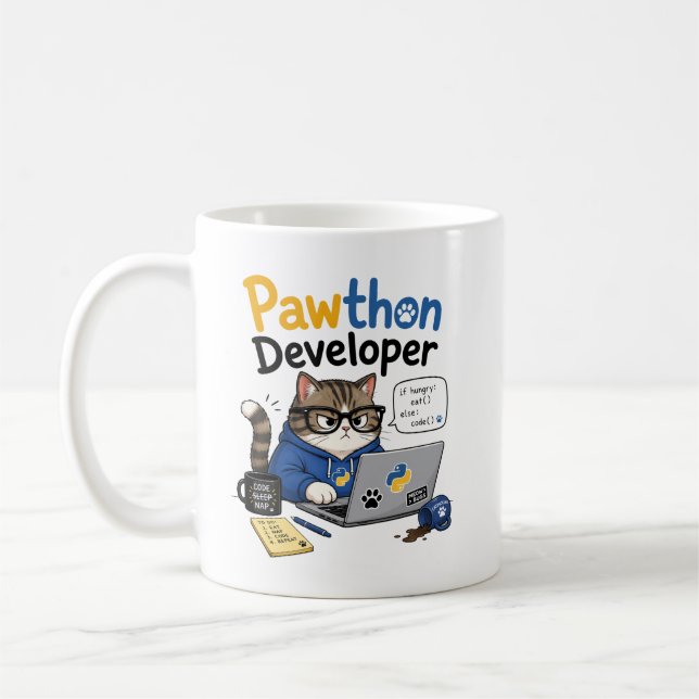 Python Developer Coffee Mug (Left)