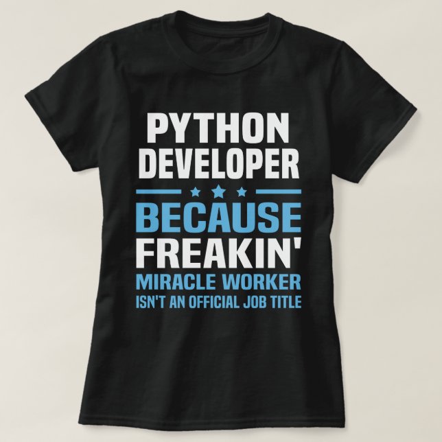 Python Developer T-Shirt (Design Front)