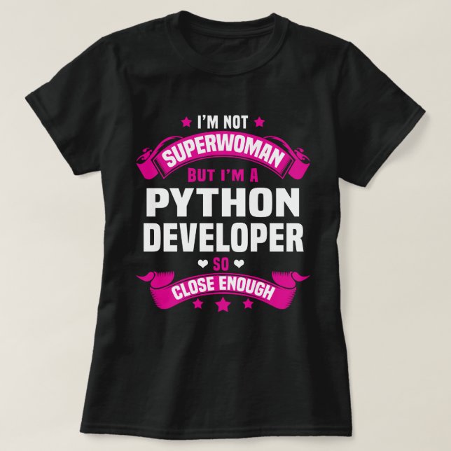 Python Developer T-Shirt (Design Front)