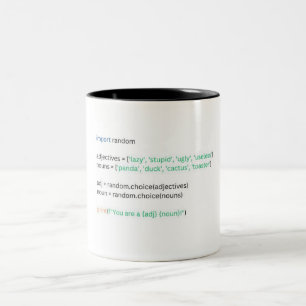 Python funny Coffee Mug for Developer
