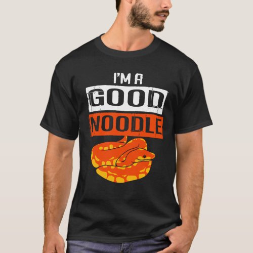Python Good Noodle Ball Python Snake Boa T_Shirt