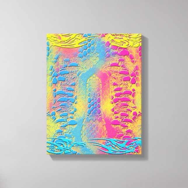 PYTHON - modern decorative fractal - Canvas Print (Front)