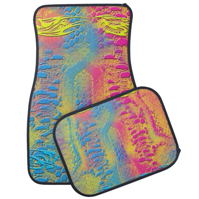 PYTHON - modern decorative fractal - Car Floor Mat (Set)