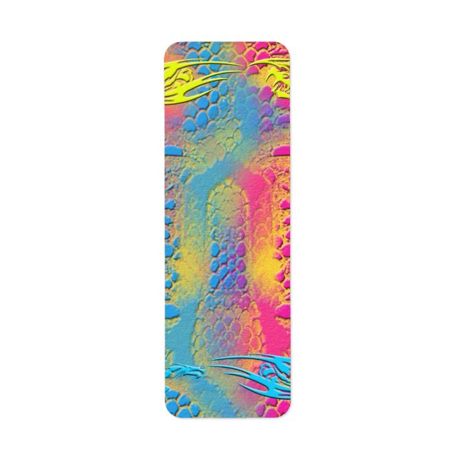 PYTHON - modern decorative fractal - Label (Front)