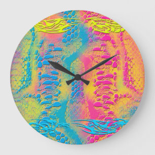 PYTHON - modern decorative fractal - Large Clock