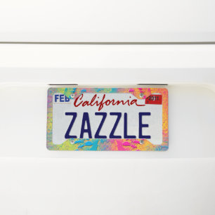 PYTHON - modern decorative fractal - License Plate Frame