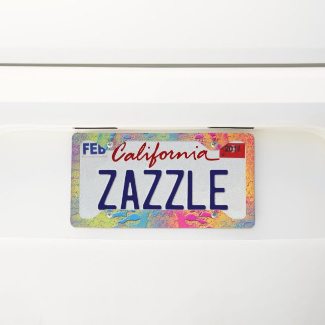 PYTHON - modern decorative fractal - License Plate Frame (On Car)
