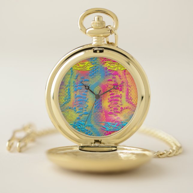 PYTHON - modern decorative fractal - Pocket Watch (Inside)