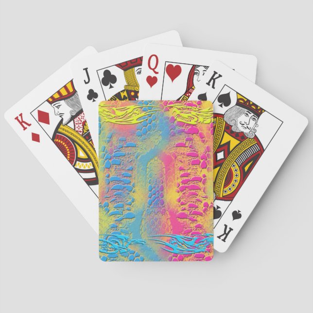 PYTHON - modern decorative fractal - Poker Cards (Back)