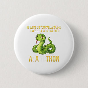 Python Pithon Pi Day Symbol Funny Math Teacher 3 1 Button