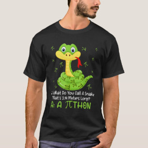 Python Pithon Pi Symbol  Math Teacher Pi Day T-Shirt